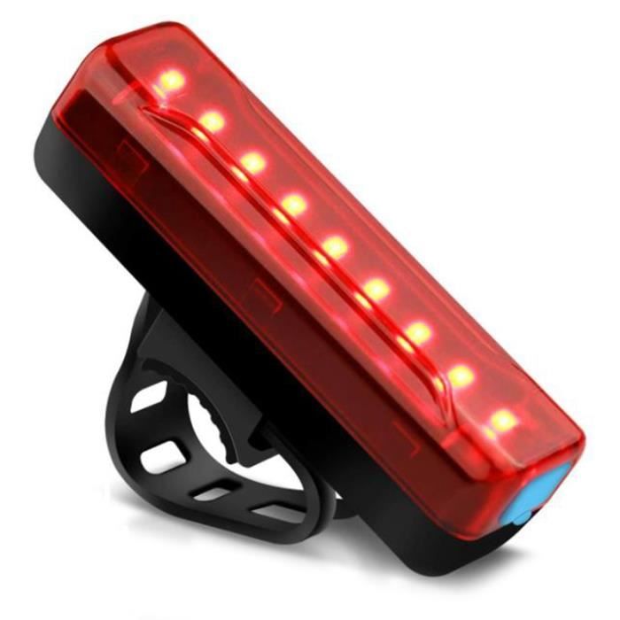 Accessoires Velo Lumière Vélo Avant+Arrière, 8+12 Modes D'Éclairage Lampe Lampe Frontale Led Rechargeable