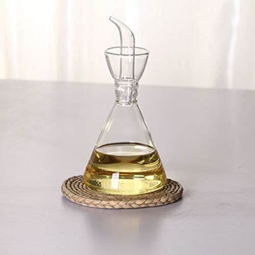 Distributeur D'Huile D'Olive En Verre Borosilicate 500 Ml - Burette Avec Graduations, Bouchon Verseur - Pour Cuisine