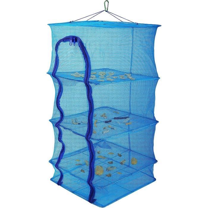 Filet de séchage 45 cm 4 couches pliable en maille avec fermeture