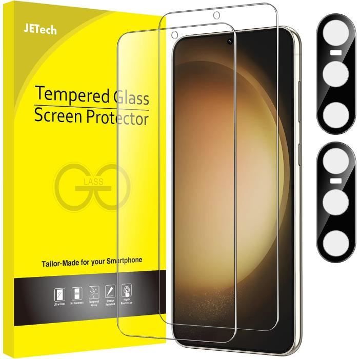 JETech Verre Trempé Samsung Galaxy S23 5G 6.1 Pouces avec Protecteur  d'Objectif de Caméra Arrière, Film Protection D'écran, [161] - Cdiscount  Informatique
