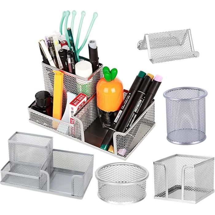 EASEPRES Plateau De Rangement De Fichiers De Bureau à 5 Fentes En Métal, Plateau De Remplissage