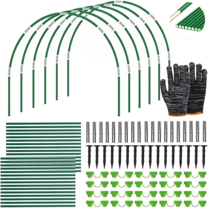 Kit 36 Arceaux De Jardin En Fibre De Verre - Pour Tunnel, Serre Ou Cloche De Protection, 43.2 Cm