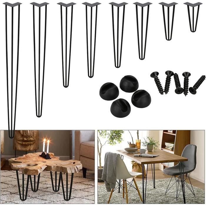 Lot De 4 Pieds De Table Basse En Métal De 30 Cm - Diamètre 10 Mm