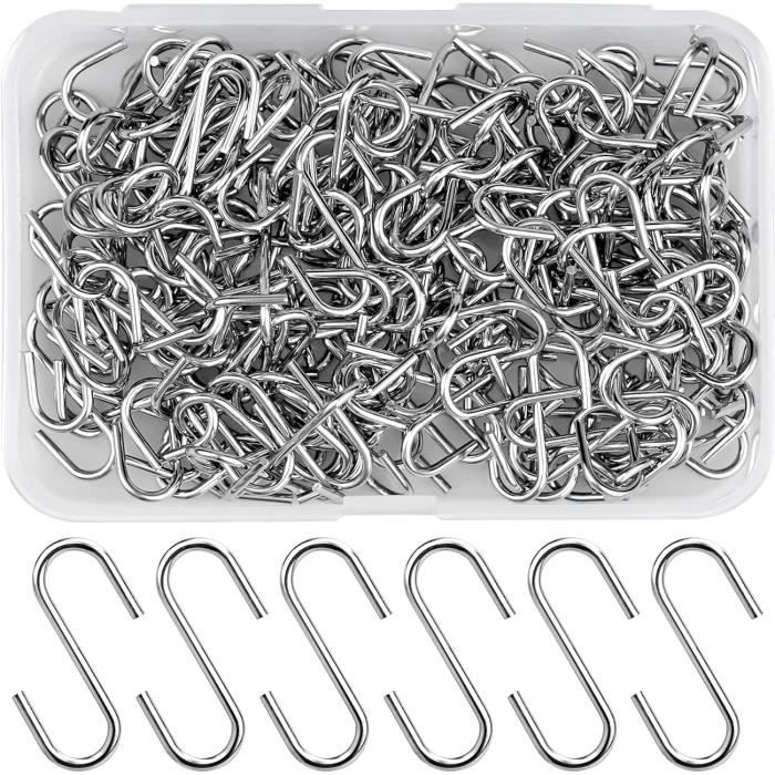 Lot de 10 crochets de suspension robustes en acier inoxydable 304 en forme de S pour suspendre des casseroles de cuisine, poêles, placards