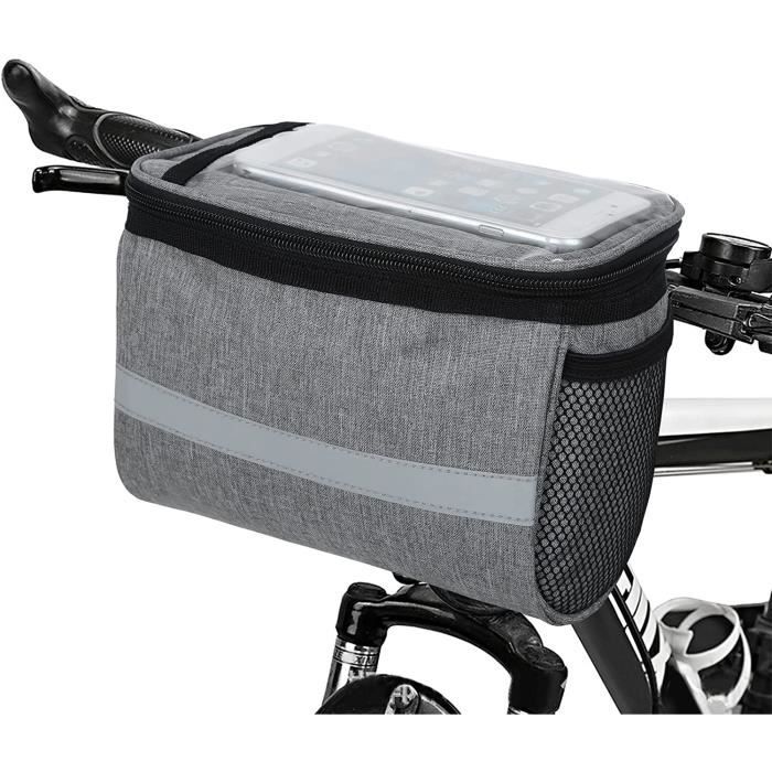 Panier De Vélo Pliable Amovible En Fil D'acier Pour Guidon De Vélo - Panier Avant Et