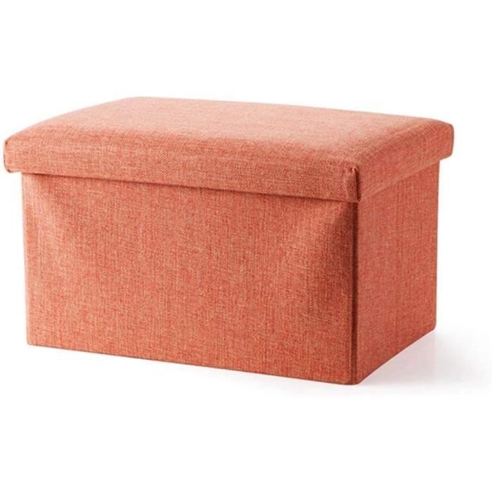 Pouf Ottoman De Rangement Noir - 15 X 15 X 15 Pouces - Siège Pliable - Studio 3B - Neuf