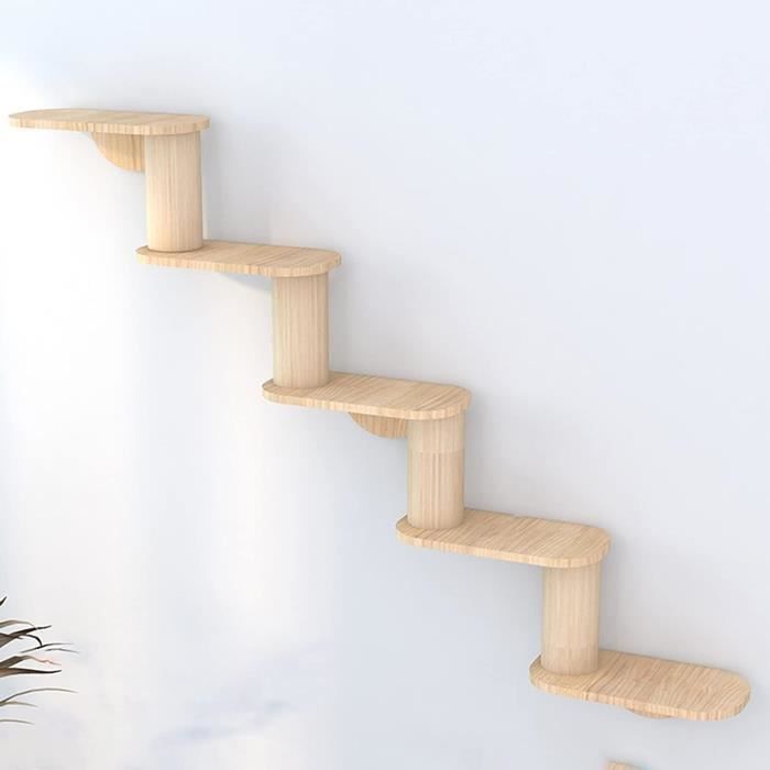 Arbre A Chat Mural En Bois - Escalier De Chat - Les Arbres Aux Chats