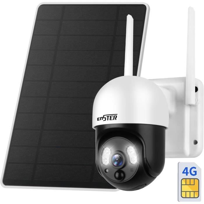 Xega 3G/4G LTE Caméra Surveillance Solaire Avec Carte Sim, 2K HD 4G Caméra Extérieure Sans Fil Inclinable à 355°/90°, Caméra De Surveillance Sans WiFi, Vision Nocturne, Détection De Mouvement, IP66 - Foto 13