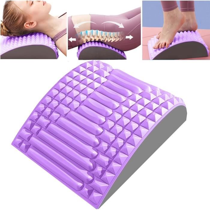 Planche D'étirement Du Dos Réglable – Support Lombaire Portable, Massage Colonne, Relaxation Et Correction De Posture