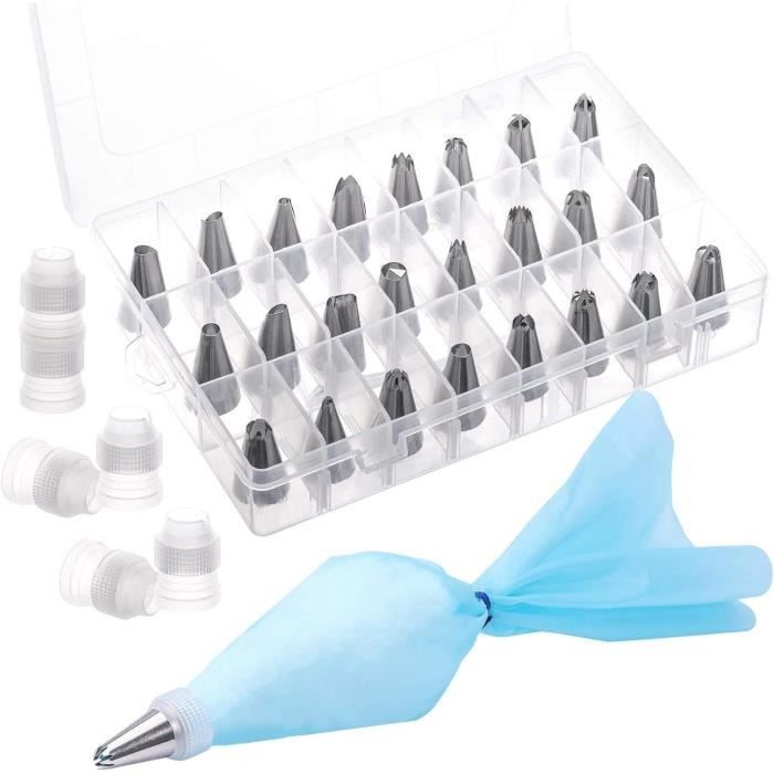 Kit Poche à Douille Réutilisable Zenker - 1 Poche + 5 Douilles En Plastique Pour La Décoration De Pâtisseries