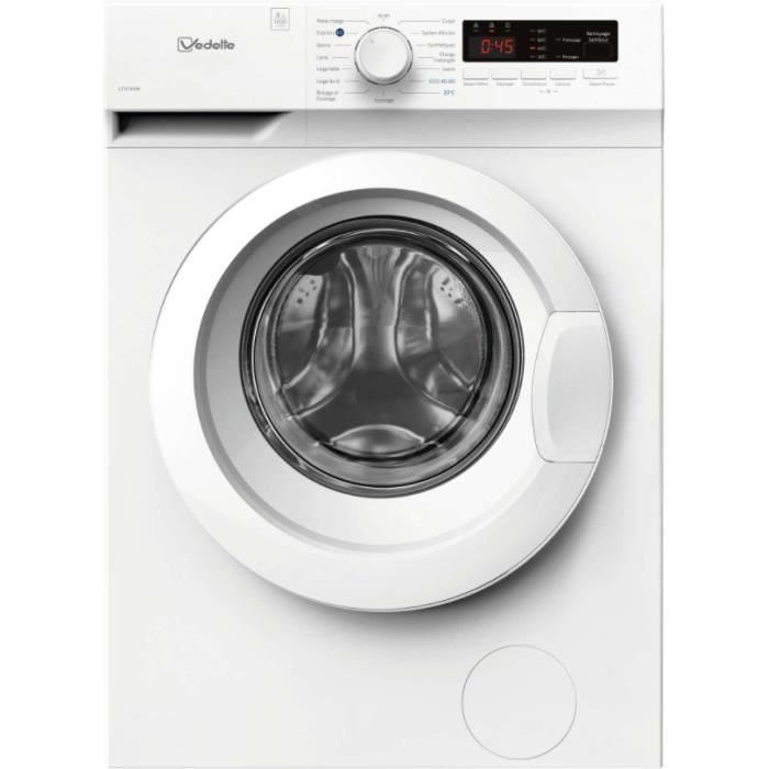 Lave linge hublot VEDETTE LFV184W Blanc