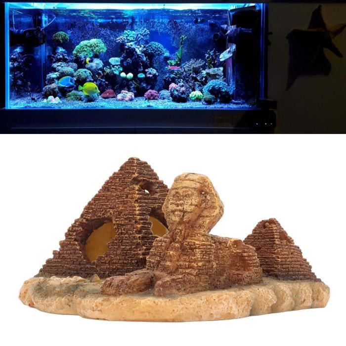 Meilleurs prix pour VGEBY Décor de pyramide d'aquarium Décoration D'aquarium, 6,3 X 5,9 X 3,3 Pouces Matériau en Résine Décoration de animalerie decor