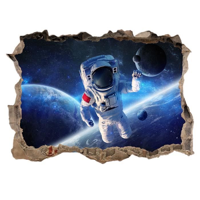 1 Pc papier peint espace flottant astronaute salon maison chambre ...