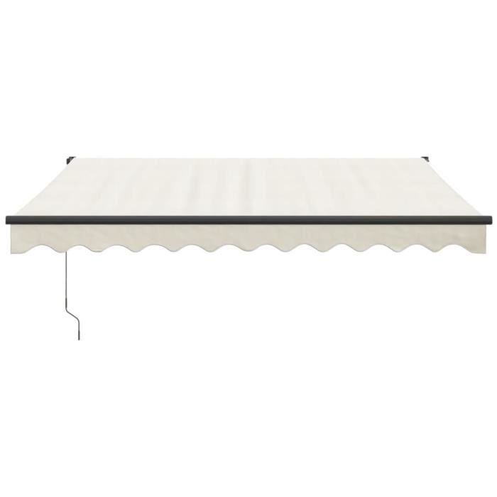 Auvent Rétractable VidaXL 3x2,5 M - Tissu Polyester Résistant UV Et Imperméable, Cadre Aluminium, Fixation Murale
