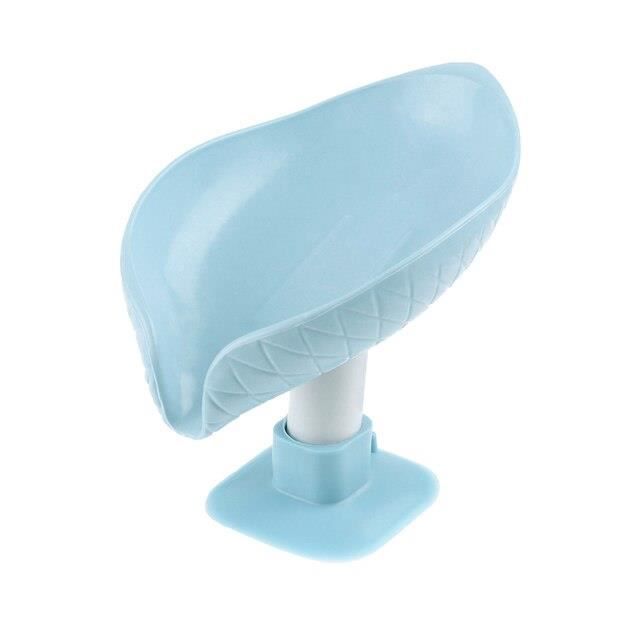 Porte Savon VirtuGro Avec Ventouse - Bac Récupération Eau, Pour Salle De Bain Ou Cuisine, Gris