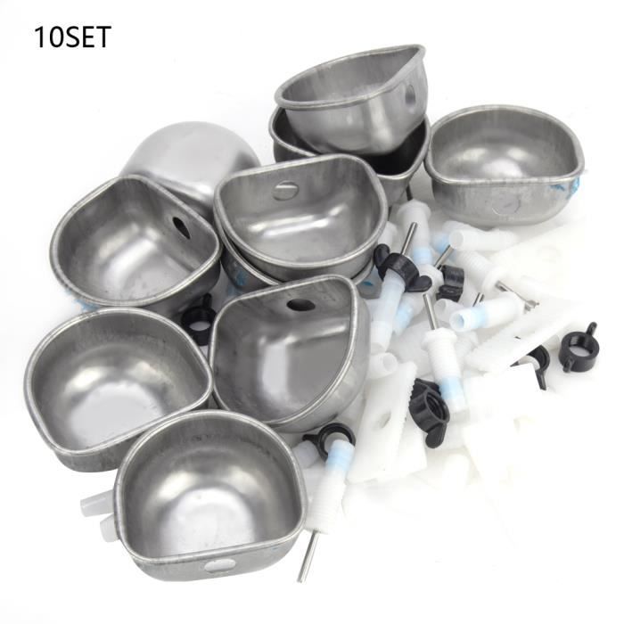 Meilleurs prix pour JAR 10 pcs d'abreuvoir lapin accessoires d'alimentation bol d'eau potable martre renard (connecteur té fendu) JR033