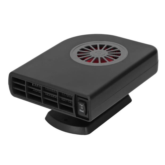 Towwoo Chauffage Soufflant De Voiture 2 En 1, 120 W Chauffage Voiture 12V, Chauffage/Refroidissement, Chauffage Et Ventilateur, Dégivreur De Voiture D'hiver à Rotation à 360°, Avec Support à Ventouse