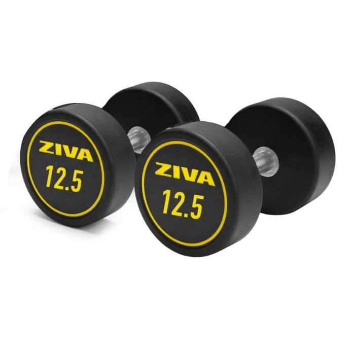Haltères Hexagonaux Ziva Performance RPU | De 2,5 à 50 kg Haltères Hexagonaux Ziva Performance RPU | De 2,5 à 50 kg