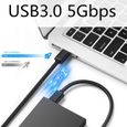 Ototon® 1.5M Data Câble USB 3.0 Type A Mâle vers Mâle Câble Double USB SuperSpeed pour Disque Dur Boîtier Externe PC Portable - 1.5M-1
