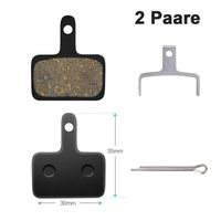 4 Paires Plaquettes De Frein Semi-Métalliques – Compatibles Shimano Et Tektro, Fibre Cuivre Kevlar, Pour VTT, Trottinette, Ville