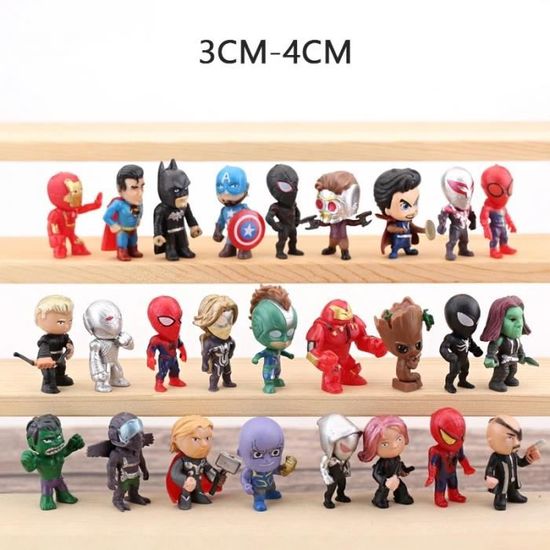 Figurine avengers 24 pcs mini marvel super héros collection jouet enfant  cadeau noel anniversaire personnage calendrier de l'avent - Cdiscount  Bagagerie - Maroquinerie