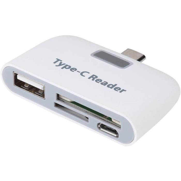 Lecteur de Carte SD USB C, Lecteur de Carte mémoire de Type C Adaptateur SD  vers USB C, Carte USB C vers SD pour PC, téléphone([559] - Cdiscount  Informatique