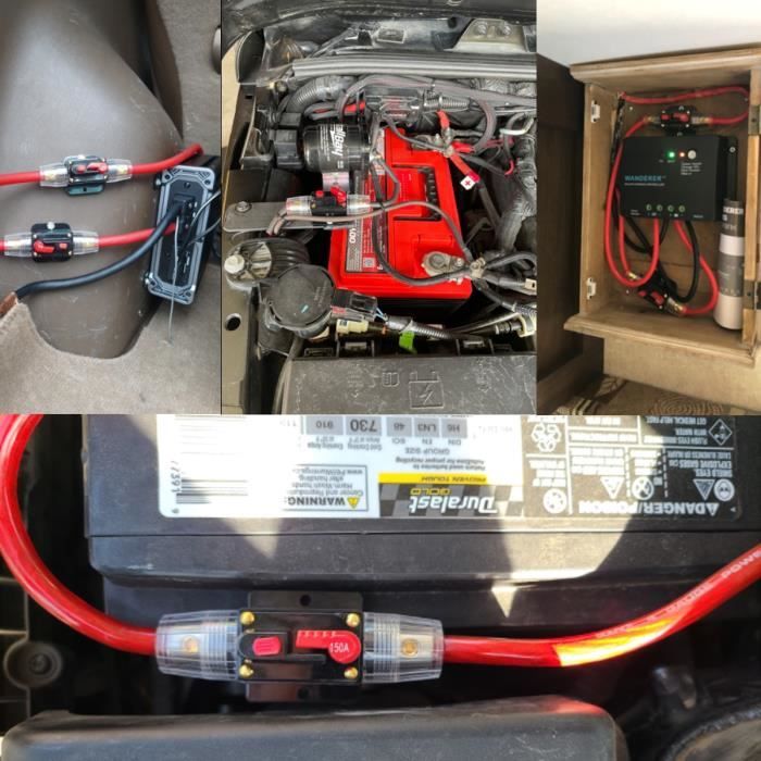 Disjoncteur Manuel Réinitialisable 150A Pour Voiture - Protection Audio, Moteur, étanche