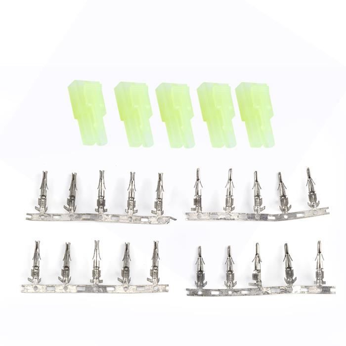 5 Paires Connecteurs T Femelles Pour Batterie LiPo - Contacts Dorés 2 Broches YUNIQUE - Neuf