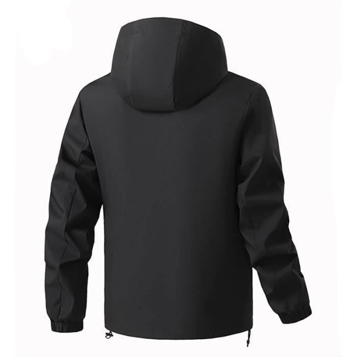 Veste imperméable d'extérieur pour Homme et Respirante Hommes Poncho de Pluie Coupe Vent Travail