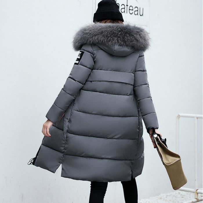 Femme Doudoune Longue Chaud Doudoune Casual Rembourree Matelassee Doudoune a Capuche Fausse Fourrure Doudoune Elegant Gris Gris Cdiscount Pret a Porter