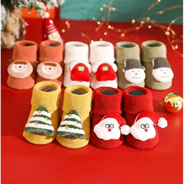 Chaussette Noel Enfant Chaussettes De Noel Enfant, Mixte Chaudes