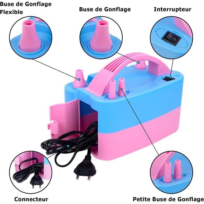 Pompe à Ballons électrique 600W – Double Buse, Arrêt Automatique – Parfaite Pour Fêtes, Mariages, Anniversaires - 14