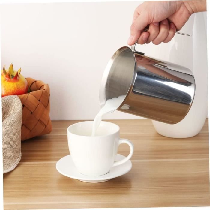 Didiseaon Petit Crémier En Porcelaine Chinoise Avec Poignée - Pichet à Lait Et Sauce 170ml Pour Café Et Maison