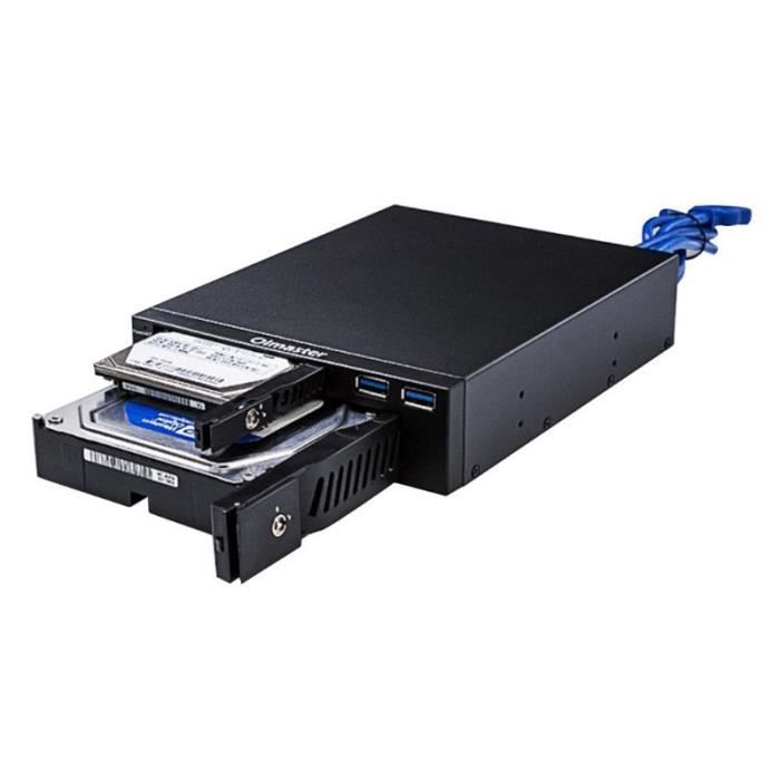 Boîtier de disque dur pour disque dur/SSD 3,5 pouces 5 paquets de
