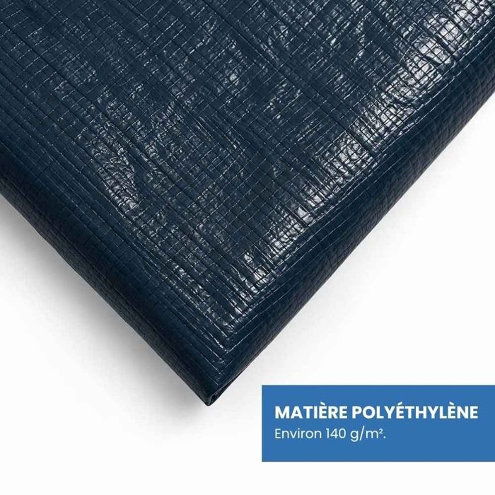 Liner De Piscine Rond Medipool - 3,60m X 0,92m, 0,4mm - Bleu, UV Résistant - Pour Piscine 3,50m à 3,60m