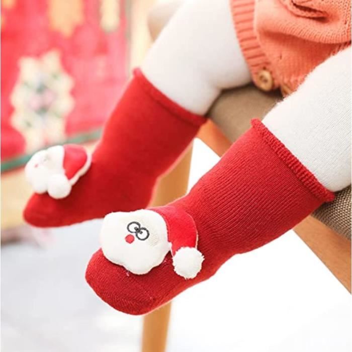 Chaussette Noel Enfant Chaussettes De Noel Enfant, Mixte Chaudes