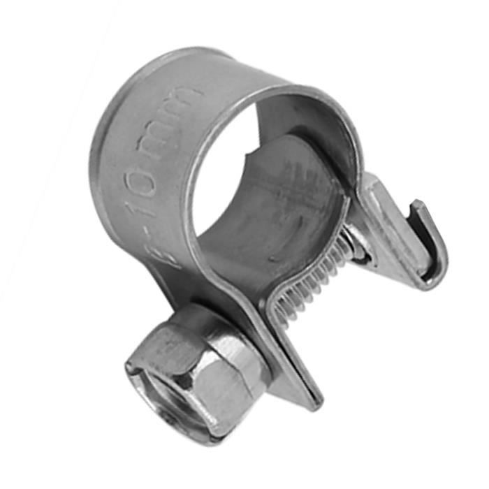 Lot De 10 Colliers De Serrage Mini Acier Inoxydable SS304 - Diamètre 15-17 Mm, Pour Tuyaux Carburant, Petit Alésage