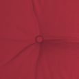 Beautissu ECO Elements Coussins de Dossiers pour Canapé en Palette 120x40x10-20cm - Rouge - Extérieur Euro Palette-3