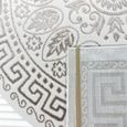 Tapis design de salon oriental avec ornement élégant en gris et anthracite Größe - 80 x 300 cm-3