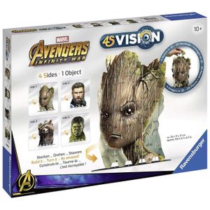JEU DE SCULPTURE AVENGERS 4S VISION Avengers Infinity War Groot & C