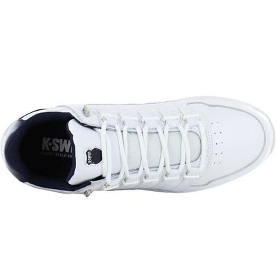 Baskets K-Swiss Rinzler GT Pour Homme - Blanc, Taille 41, Cuir, Semelle Caoutchouc, Style Rétro Sportif