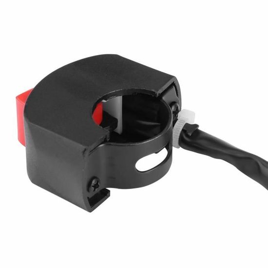 Qiilu QL05872 7 8inch 22mm moto interrupteur antibrouillard guidon interrupteur antibrouillard ON//OFF avec voyant bouton de retour manuel - bleu