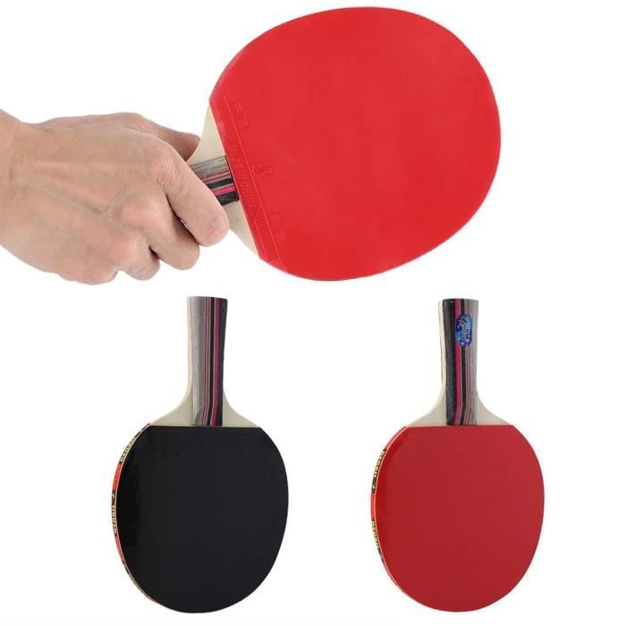 VGEBY Set Tennis De Table – 2 Raquettes En Peuplier + 3 Balles + Sac De Transport, Léger Et Pratique Pour Débutants Et Loisirs