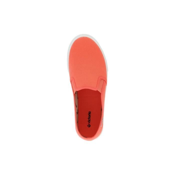 Baskets VICTORIA Slip on lona Orange Homme Canvas Orange Cdiscount