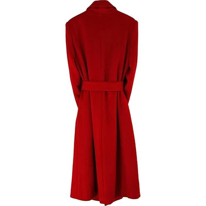Manteau Femmes Long Hiver Mode Cintr Rouge Rouge Cdiscount