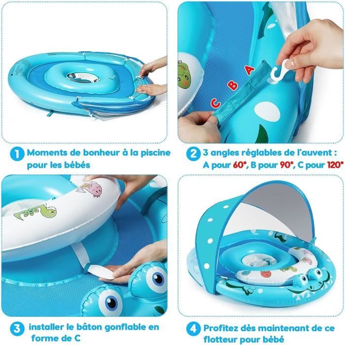 Bouee Bebe Requin Bouée Piscine Bébé Siège De Piscine Gonflable Bouee - 7