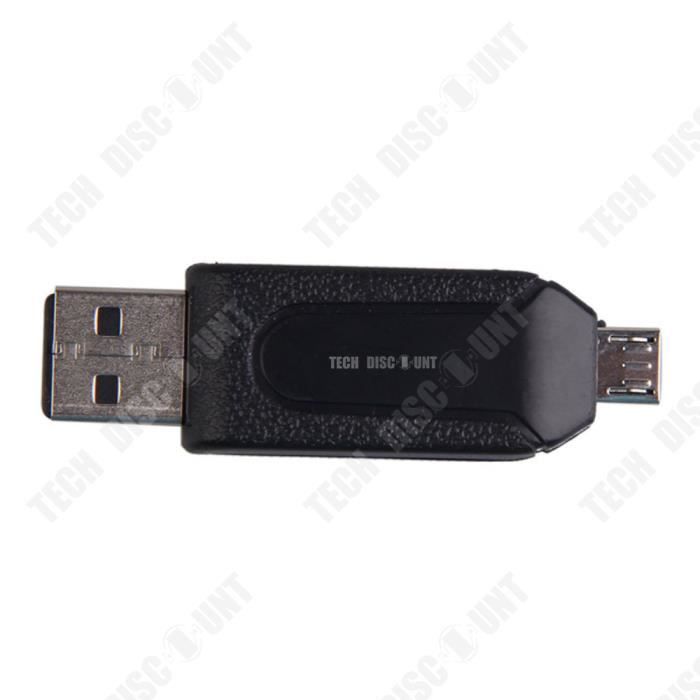 TD Lecteur de carte SD USB mémoire interne micro adaptateur ordinateurs  portables clé haute performance petit compact port n Bi20983 - Cdiscount  Informatique