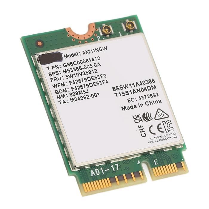 Gigabyte PCI-E BT5/WiFi AC - GC-WB1733D-I - Carte réseau Gigabyte