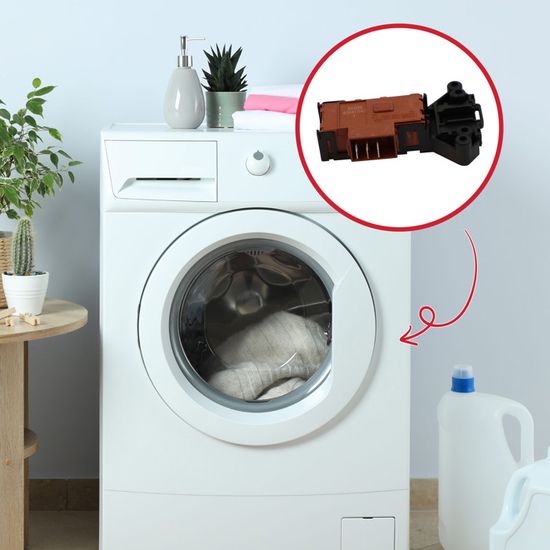 Serrure De Porte Pour Lave-linge Référence ZV-446 - Interrupteur De Verrouillage - Compatible De Nombreux Modèles