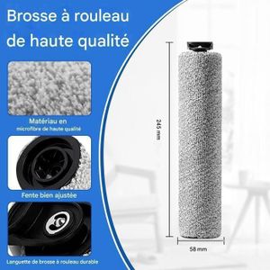 Kit De Rechange Pour Aspirateur Tineco IFloor Y2 - 4 Brosses & Filtres Lavables Pour Nettoyage Humide/sec - 12